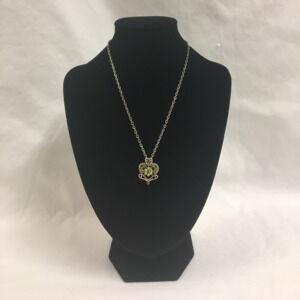 Green Jewel Heart Necklace